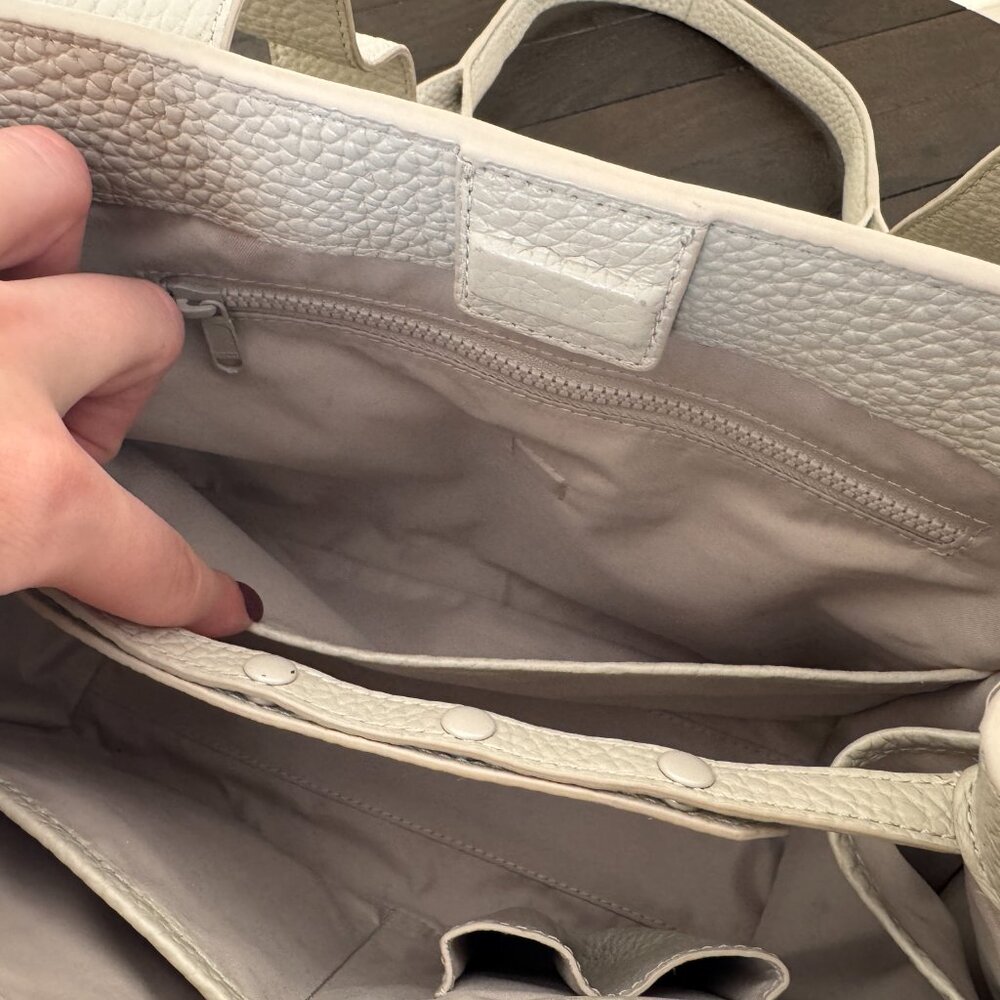 Dagne Dover Tokyo Turnlock Tote in Bone - Picture 9 of 13